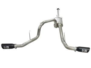 49-43056-B | AFE Power MACH Force-Xp 3 IN 409 Stainless Steel Cat-Back Exhaust System w/Black Tip (2011-2014 F150 Pickup V6-3.5L tt)