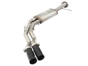 49-43071-B | AFE Power Rebel Series 3 IN to 2-1/2 IN 409 Stainless Steel Cat-Back Exhaust w/Black Tip (2010-2014 F150 Pickup V8-6.2L)
