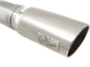 aFe Power - 49-44040-P | AFE Power Large Bore-HD 5 IN 409 Stainless Steel DPF-Back Exhaust System w/Polished Tip (2007-2010 Silverado, Sierra 2500 HD, 3500 HD V8-6.6L td) - Image 4