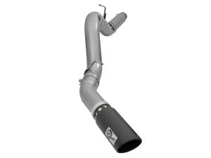 49-44081-B | AFE Power Large Bore-HD 5 IN 409 Stainless Steel DPF-Back Exhaust System w/Black Tip (2016-2016 Silverado, Sierra 2500 HD, 3500 HD V8-6.6L td)