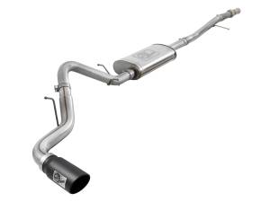 aFe Power - 49-44107-B | AFE Power Apollo GT Series 3 IN 409 Stainless Steel Cat-Back Exhaust System w/ Black Tip (2019-2024 Silverado, Sierra 1500 V6-4.3L/V8-5.3L) - Image 1