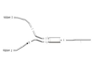 aFe Power - 49-44112-P | AFE Power Apollo GT Series 3 IN 409 Stainless Steel Cat-Back Exhaust System w/ Polish Tip (2009-2019 Silverado, Sierra 1500 V6-4.3/V8-4.8/5.3L) - Image 2
