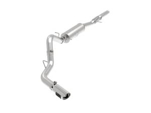 49-44116-P | AFE Power Apollo GT Series 4 IN 409 Stainless Steel Cat-Back Exhaust System w/ Polish Tip (2014-2018 Silverado, Sierra 2500 HD, 3500 HD V8-6.2L)