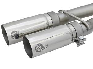 aFe Power - 49-46124-P | AFE Power Rebel Series 3 IN 409 Stainless Steel Cat-Back Exhaust System w/Polished Tip (2004-2015 Titan V8-5.6L) - Image 4
