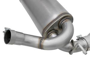 aFe Power - 49-48061-P | AFE Power Rebel Series 2-1/2 IN 409 Stainless Steel Axle-Back Exhaust w/ Polished Tips (2007-2018 Wrangler JK V6-3.6L/3.8L) - Image 4