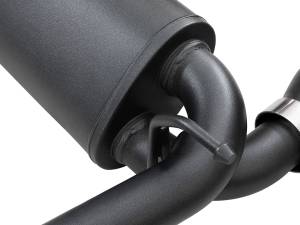 aFe Power - 49-48067-B | AFE Power Rebel Series 2-1/2 IN 409 Stainless Steel Axle-Back Exhaust System w/ Black Tips (2018-2024 Wrangler JL L4-2.0Lt / V6-3.6L) - Image 5