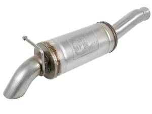 49-48074 | AFE Power ROCK BASHER 2-1/2 IN to 3 IN 409 Stainless Steel Cat-Back Exhaust System (2018-2024 Wrangler JL V6-3.6L)