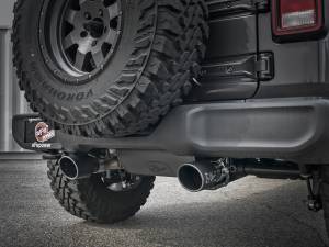 aFe Power - 49-48096-B | AFE Power Rebel Series 3 IN to 2-1/2 IN 409 Stainless Steel Cat-Back Exhaust w/ Black Tip (2018-2024 Wrangler JL L4-2.0L t) - Image 7