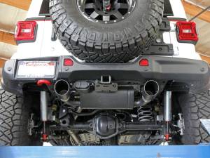 aFe Power - 49-48096-B | AFE Power Rebel Series 3 IN to 2-1/2 IN 409 Stainless Steel Cat-Back Exhaust w/ Black Tip (2018-2024 Wrangler JL L4-2.0L t) - Image 5