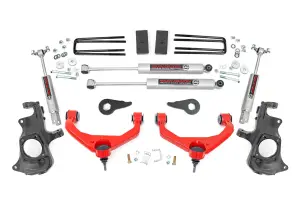 95730RED | Rough-Country 3.5 Inch Lift Kit | Knuckle | Chevrolet/GMC 2500HD/3500HD (11-19)