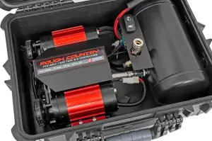 Rough Country - RS208A | Rough Country Portable Twin Air Compressor With Carry Case | 12 Volt, 150PSI, 6.16 CFM - Image 2