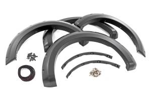 Rough Country - F-F20911A | Rough Country Pocket Fender Flares For Ford F-150 2WD/4WD (2021-2023) | Flat Black - Image 1