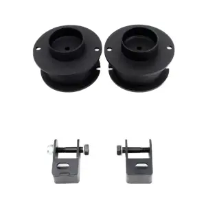 Lowriders Unlimited - LK-320-D | 2.5 Inch Front Leveling Kit (Steel) With Shock Relocation Brackets Ram 2500 / 3500 4WD (2014-2022) - Image 1