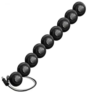 Recon Truck Accessories - 264227AMBK | Recon Front Lower Air Dam Light Kit LED in Amber - Image 1