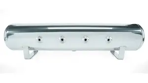 Air Lift Performance - 27803 | Air Lift Performance 4 Gal. 7-Port Polished Tank w/ Viair 444c chrome compressor, 1/4" & 3/8" fittings & tank mounting hardware - Image 1