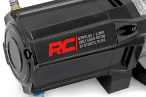 Rough Country - RS6500SA | Rough Country 6500 LB Electric Winch With Remote For UTV / ATV | Synthetic Rope, Universal - Image 3