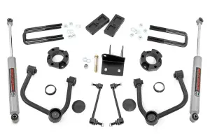 51144 | Rough Country 3.5 Inch Lift Kit For Ford Ranger 4WD (2019-2023) | Front Strut Spacers, Rear N3 Shocks