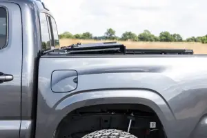 Rough Country - 49415500 | Rough Country Hard Tri Fold Flip Up Bed Cover For Toyota Tacoma (2005-2015) | 5 Feet Bed - Image 9