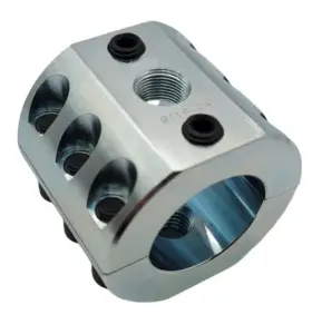 Apex Chassis - DC2.0-Z | Apex Chassis Steering Stabilizer Clamp | Universal, Silver Zinc, 2 Inch ID - Image 3