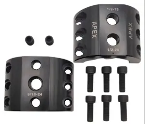 Apex Chassis - DC2.125-B | Apex Chassis Steering Stabilizer Clamp | Universal, Black Zinc, 2.125 Inch ID - Image 3