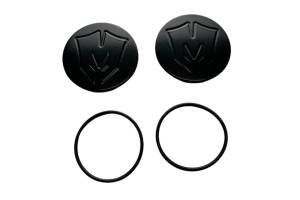 51051 | McGaughys Billet Ball Joint Caps Black (fits Upper Arms) 2014-2025 GM 1500 Truck 2011-2025 GM 2500 3500 Truck