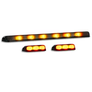 Recon Truck Accessories - 264156BK | Recon Piece Cab Roof Light Set LED Smoked Lens in Amber (2007-2014 Silverado, Sierra 2500 HD, 3500 HD) - Image 11