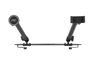10662 | Rough Country Phone Dash Mount For Jeep Gladiator JT/Wrangler JL 4WD (2028-2024) | With 10 Inch Extension Arm