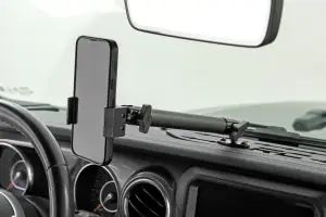 Rough Country - 10662 | Rough Country Phone Dash Mount For Jeep Gladiator JT/Wrangler JL 4WD (2028-2024) | With 10 Inch Extension Arm - Image 2