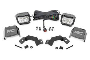 72116 | Rough Country LED Ditch Light Kit For Toyota Land Cruiser (2024-2025) | 3 Inch Osram Wide Angle Series