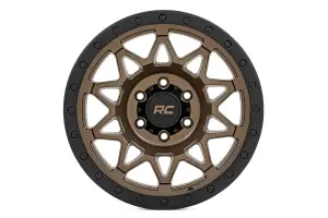 78181214 | Rough Country 78 Series Wheel | Simulated Beadlock / Bronze/Black / 18x9 / 5x5.5 / -12mm