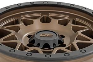 Rough Country - 78180918 | Rough Country 78 Series Wheel | Simulated Beadlock / Bronze/Black / 18x9 / 5x5 / 0mm - Image 4