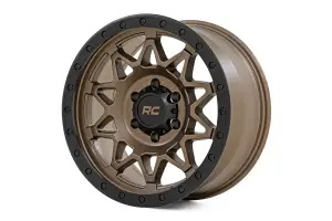 Rough Country - 78170918 | Rough Country 78 Series Wheel | Simulated Beadlock / Bronze/Black / 17x8.5 / 5x5 / +0mm - Image 3