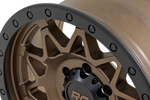 Rough Country - 78170918 | Rough Country 78 Series Wheel | Simulated Beadlock / Bronze/Black / 17x8.5 / 5x5 / +0mm - Image 5