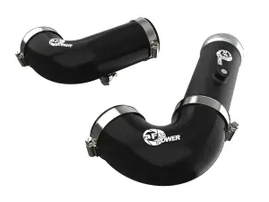 46-20454-B | AFE Power BladeRunner Aluminum Hot And Cold Charger Pipe Kit For Chevrolet Silverado 1500, Suburban, Tahoe / GMC Sierra 1500, Yukon (2020-2025) | Black