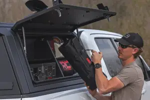 Rough Country - 734005 | Rough Country Truck Bed Cap Side Storage Bin | Passengers Side - Image 7
