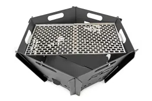 Rough Country - 117517 | Overland Collapsible Fire Pit Stainless Steel Grill Grate - Image 1