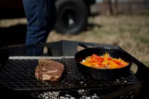 Rough Country - 117517 | Overland Collapsible Fire Pit Stainless Steel Grill Grate - Image 7