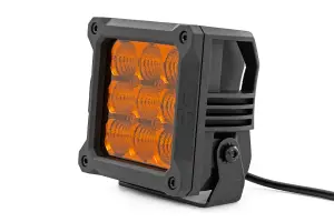 Rough Country - 70905ADRL | Rough Country 4 Inch Chrome Series LED Light Pods | Amber DRL, Square - Image 3