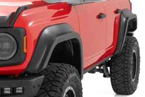 Rough Country - O-F12124-G1 | Rough Country Fender Flares For Ford Bronco 4WD (2021-2025) | Shadow Black - Image 3
