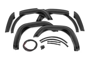 O-F12124-M7 | Rough Country Fender Flares For Ford Bronco 4WD (2021-2025) | Carbonized Gray