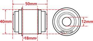 SPC Performance - 15645 | SPC Performance X-Axis Sealed Flex Joint Ball Joint For Ford Mustang Cobra | Single - Image 2