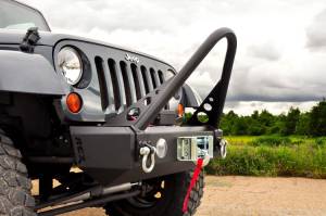Rough Country - 1055 | Rough Country Bumper Stinger Bar For Jeep Cherokee XJ 2WD/4WD | Only Fits RC Bumper Kits - Image 6