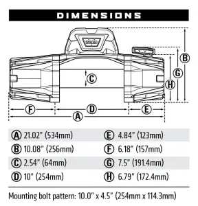 Van Compass - WARN-103255 | Van Compass Warn EVO 12S - 12,000 LB Winch - Image 3