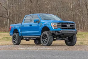 Rough Country - 10809A | Rough Country High Clearance Front Bumper With LED Lights And Skid Plate For Ford F-150 | 2021-2025 - Image 4