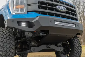 Rough Country - 10809A | Rough Country High Clearance Front Bumper With LED Lights And Skid Plate For Ford F-150 | 2021-2025 - Image 5