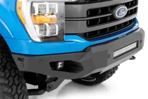 Rough Country - 10809A | Rough Country High Clearance Front Bumper With LED Lights And Skid Plate For Ford F-150 | 2021-2025 - Image 9