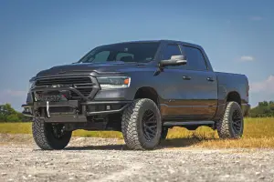 Rough Country - 51214W | Rough Country Front Bumper Tubular For Ram 1500 | With Winch Plate - Image 6