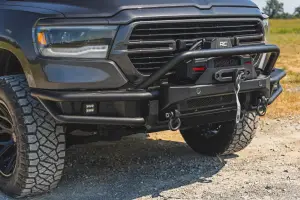 Rough Country - 51214W | Rough Country Front Bumper Tubular For Ram 1500 | With Winch Plate - Image 9