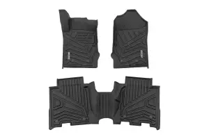 FF-51602 | Rough Country Flex-Fit Floor Mats For Ford Bronco 4WD | Front & Rear