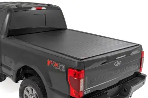 50517650 | Rough Country Hard Roll Up Bed Cover For Ford F-250 / F-350 Super Duty 2WD/4WD | 6' 10" Bed